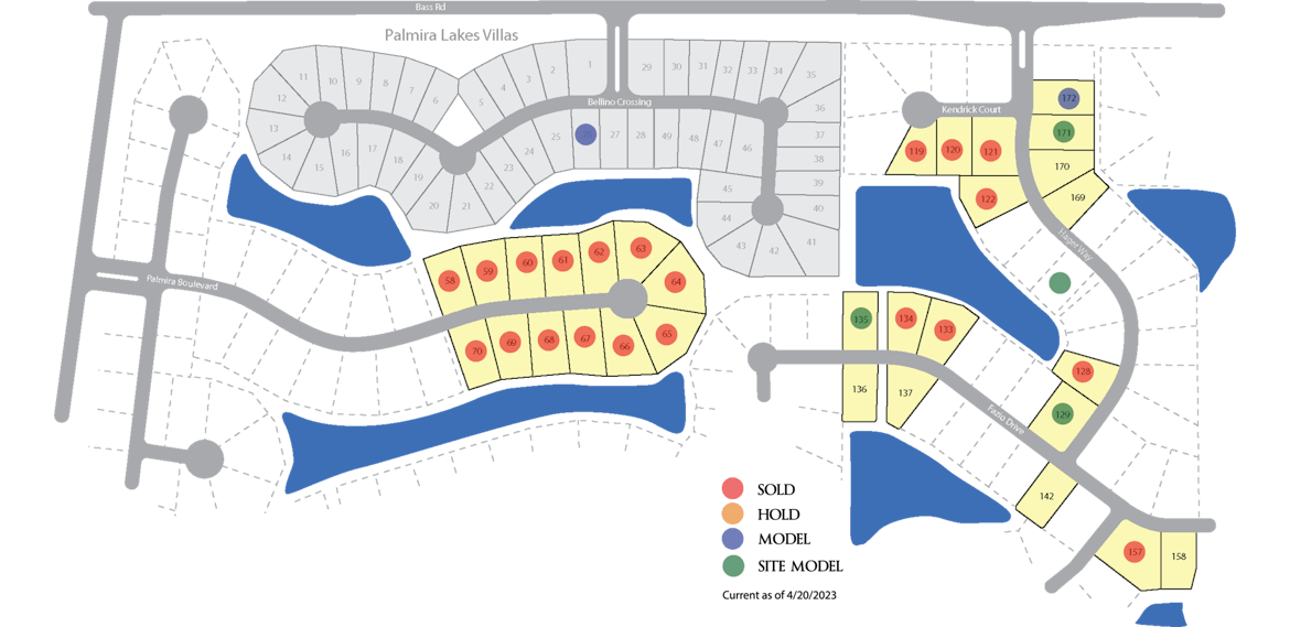 Palmira Lakes Plat Map